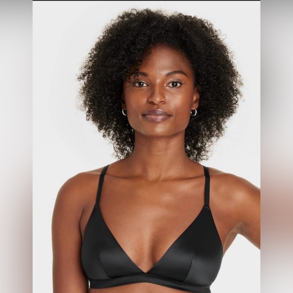 Auden Black Wireless Triangle Bralette